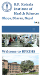 Mobile Screenshot of bpkihs.edu